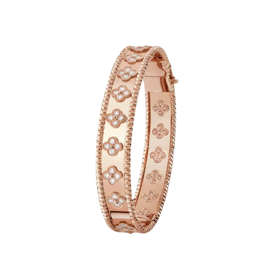 Van Cleef & Arpels Vintage Alhambra Gold Bangle Bracelet